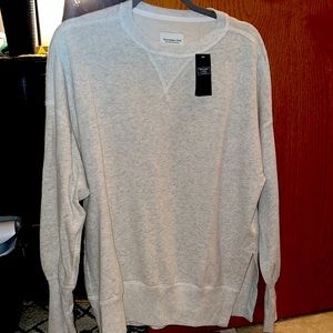 NWT Abercrombie and Fitch “Soft AF Collection” grey sweater- size small